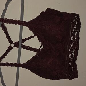 Chic Lace Bralette in Deep Burgundy Jady K